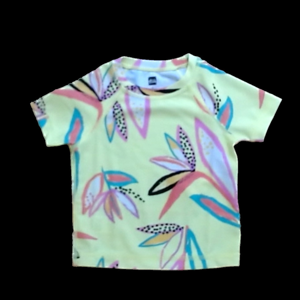 Tea Collection Girls Yellow | Plants Rashguard size: 2T